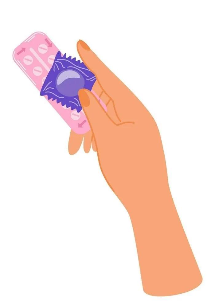 Birth control pill and condom